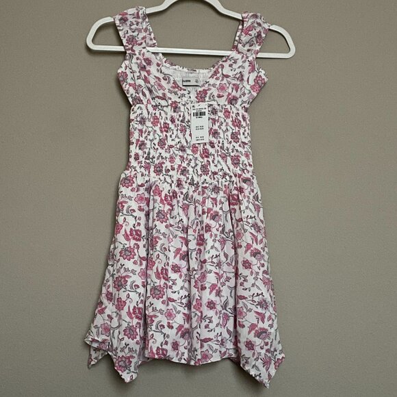 Hollister, XXS, Floral, Asymmetrical Hem Mini Dress, NEW! - Picture 1 of 9
